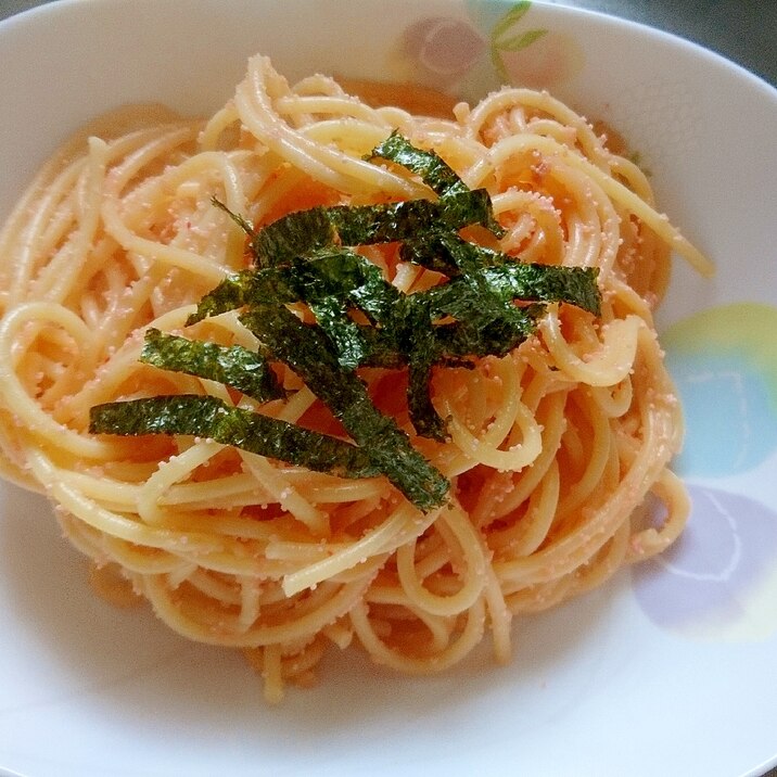 明太子のレモン風味パスタ